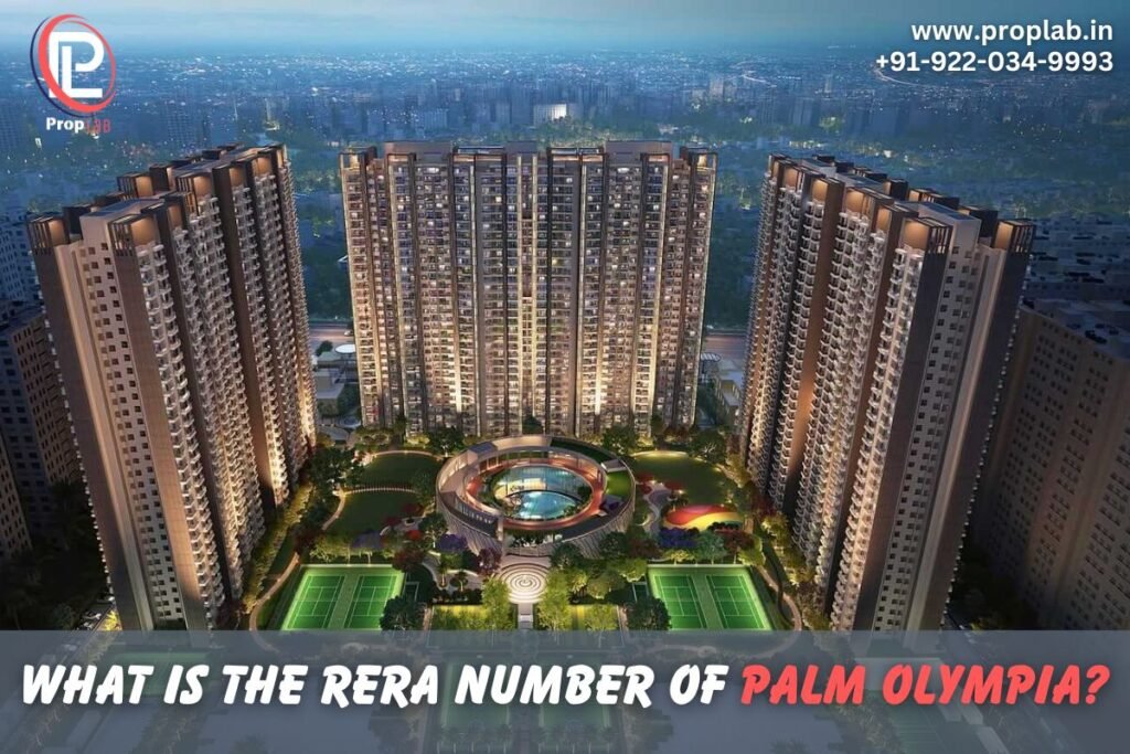 RERA number of palm Olympia